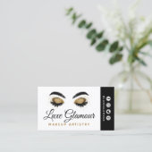 Carte De Visite Oeil or glamour Lashes Brows Beauté Bar Social (Debout devant)