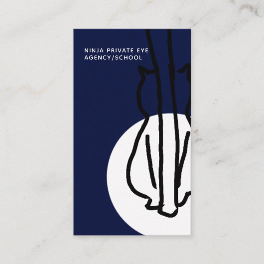 Carte De Visite Oeil privé/Agent détective (Devant)