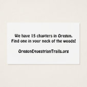 Carte de visite OET (Dos)