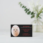 Carte De Visite Oeuf gâté drôle (Debout devant)