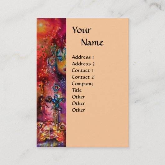 Carte De Visite Oeuf rose EXCALIBUR (Devant)