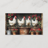 Carte De Visite Oeufs Biologiques Poulet De La Ferme (Dos)