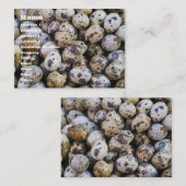 Carte De Visite Oeufs de caille (Devant / Derrière)