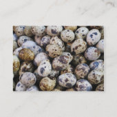 Carte De Visite Oeufs de caille (Dos)