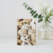 Carte De Visite Oeufs de caille (Debout devant)