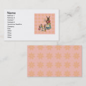 Carte De Visite Oeufs de lapin de Pâques (Devant / Derrière)