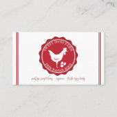 Carte De Visite OEufs de poulet de la ferme QR Code (Devant)