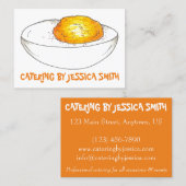 Carte De Visite Oeufs Devilés Chef Restauration Traiteur Cuisinier (Devant / Derrière)