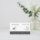 Carte De Visite Oeufs d'oie frais de ferme simples (Debout devant)