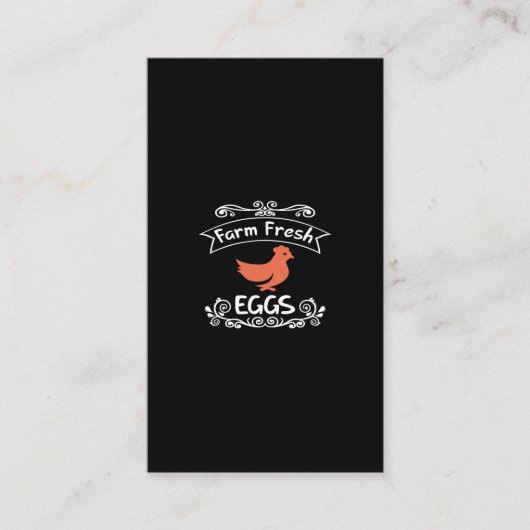 Carte De Visite oeufs frais de ferme (Devant)