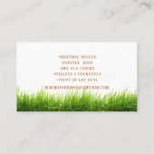 Carte De Visite OEufs frais de ferme Conception novatrice (Dos)