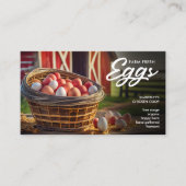 Carte De Visite OEufs frais de ferme Marché simple d'oeufs de poul (Devant)