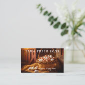 Carte De Visite OEufs frais de ferme OEuf de poulet moderne (Debout devant)