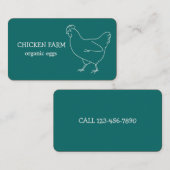 Carte De Visite Oeufs frais de ferme Poulet (Devant / Derrière)