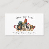 Carte De Visite OEufs frais de ferme professionnels oeuf de poulet (Devant)