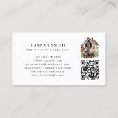 Carte De Visite Oeufs frais de la ferme d'aquarelles (Dos)