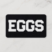 Carte De Visite Oeufs frais de la ferme de poulet (Devant)