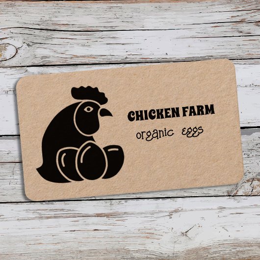 Carte De Visite Oeufs Frais Poulet Bio Hen Farm