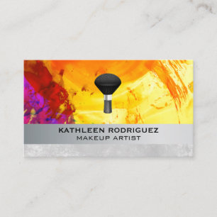 Carte De Visite Oeuvre Abstraite   Brosse