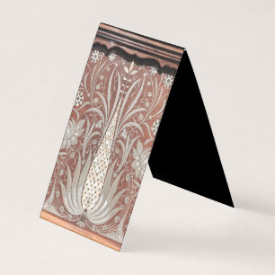 Carte De Visite Oeuvre Art Nouveau en bois, belle originale, belle