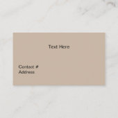 Carte De Visite Oeuvre d'aquarelle des Chevaux sauvages (Dos)