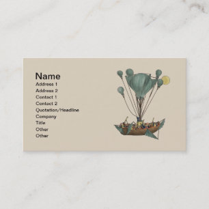 Carte De Visite Œuvre d'art représentant un ballon dirigeable anti