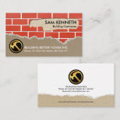 Carte De Visite OEuvres De Rénovation Plastering (Devant / Derrière)