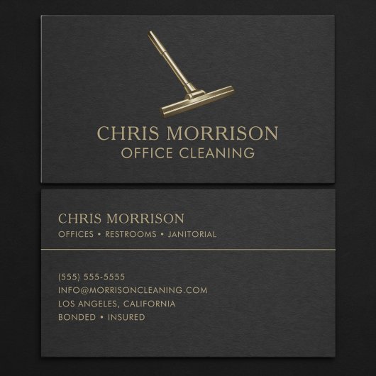 Carte De Visite Office Cleaning Services Professional