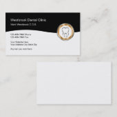 Carte De Visite Office Dentiste classique Disposition moderne (Devant / Derrière)