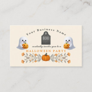 Carte De Visite Office éffrayant Halloween Party Essentials