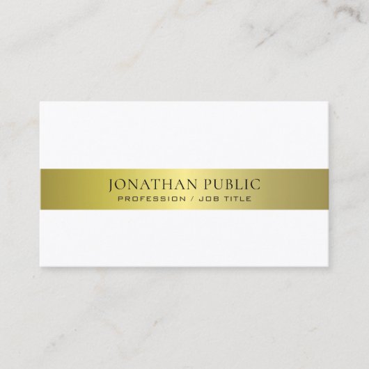 Carte De Visite Office Modern Style Procureur Directeur Plain Luxe (Devant)