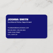 Carte De Visite Officier de police (Dos)