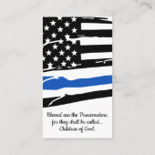 Carte De Visite Officier de police chargé de l'application de la l (Dos)