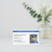 Carte De Visite Officier de police moderne photo application de la (Debout devant)