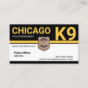 Carte De Visite Officier K9