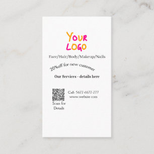 Carte De Visite offre de services de remise en salon de massage Sp