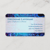 Carte De Visite Offre personnelle interactive et notes client neon (Dos)