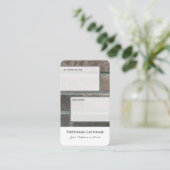 Carte De Visite Offre personnelle interactive notes client briques (Debout devant)
