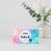 Carte De Visite Offre spéciale de vente d'été (Debout devant)