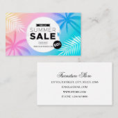 Carte De Visite Offre spéciale de vente d'été (Devant / Derrière)