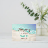 Carte De Visite Offre spéciale de vente d'été (Debout devant)
