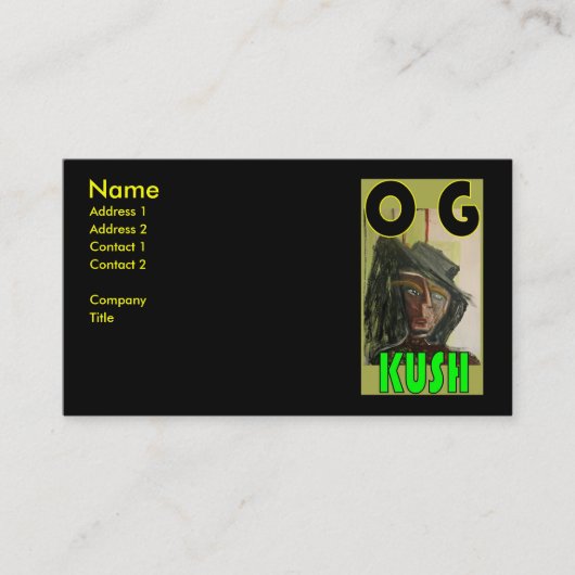 CARTE DE VISITE OG KUSH (Devant)