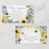 Carte De Visite Oh Babee Bumblebee Tournesol Baby Diaper Raffle (Devant / Derrière)