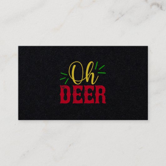 Carte De Visite Oh Deer (Devant)