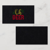 Carte De Visite Oh Deer (Devant / Derrière)