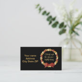 Carte De Visite Oh Holy Night Lyrics Design (Debout devant)