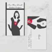 Carte De Visite Oh si branché| Mode de l'actrice mannequin femme (Devant / Derrière)