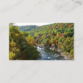 Carte De Visite Ohiopyle River à l'automne II Pennsylvanie Automne (Dos)