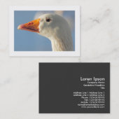 Carte De Visite Oie coquine (frontière) (Devant / Derrière)