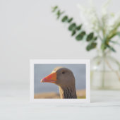 Carte De Visite Oie curieuse (Bordée) (Debout devant)